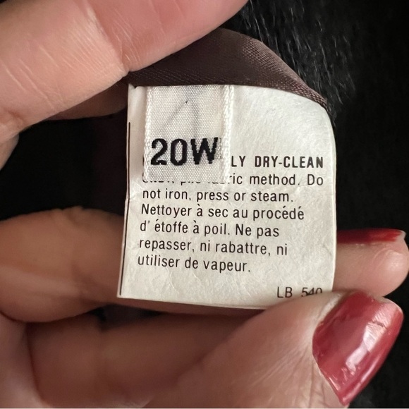 Vintage Fur coat Black, Size 20w - Picture 8 of 12